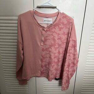 Spyder Pink Patterned Long Sleeve Shirt and Matching Pants